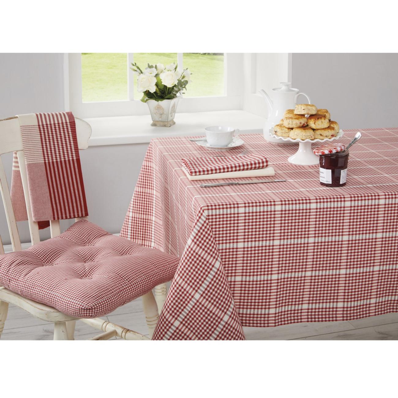 Walton & Co Auberge Tablecloth Red Gingham 130 x 180cm